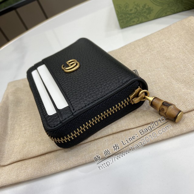 Gucci專櫃古馳最新款Marmont系列卡包零錢包卡夾 jh2463型號：739500